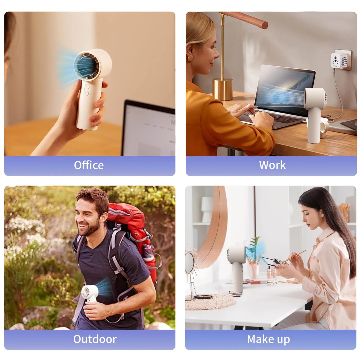 Portable Fan - Powerful Cooling Companion for On-The-Go Comfort
